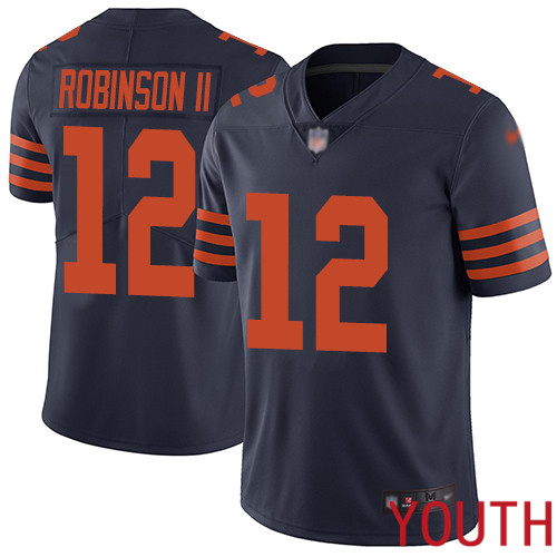Chicago Bears Limited Navy Blue Youth Allen Robinson Jersey NFL Football #12 Rush Vapor Untouchable->youth nfl jersey->Youth Jersey